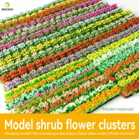 Artificial Miniature Shrub Strip Green Belt Model Grass Strip Fence Sand Table Scene Manual DIY Material Realistic Garden Decor 2
