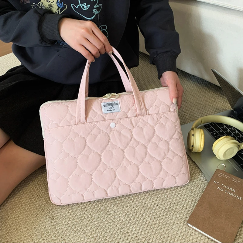 Laptop Cover Handle Style Laptop Sleeve Portable Computer Handbag Simple Lightweight Laptop Bags Portable protection case - 5