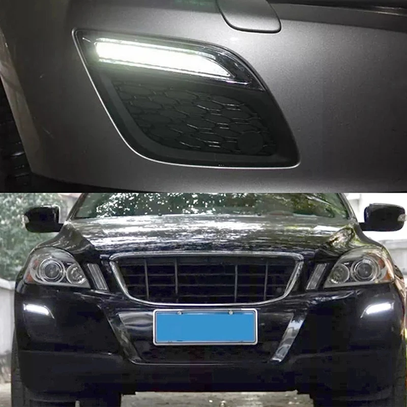 

Car Daytime Running Light LED DRL Daylight With Dimmed Function Plating Style For Volvo XC60 2011-2013 Parts Component