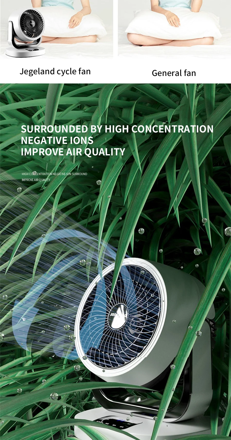 Pequenos ventiladores elétricos silenciosos para uso doméstico,