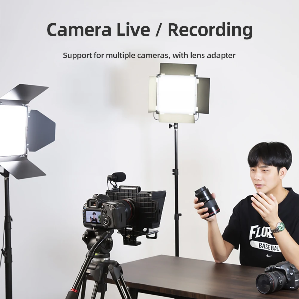 Ambitful TC3 Mini Teleprompter Phone & DSLR Recording Portable Inscriber Mobile Teleprompter Artifact Video With Remote Control