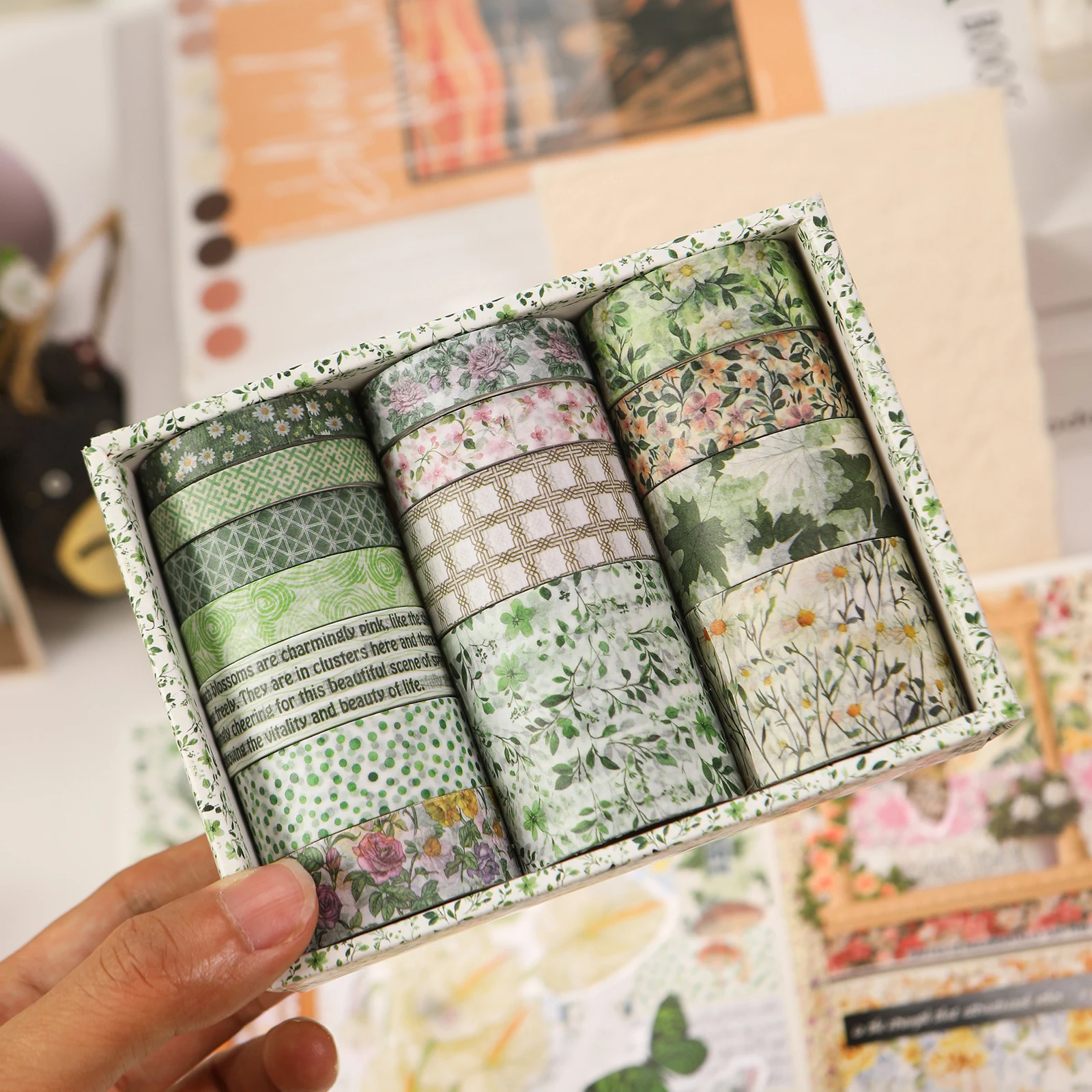 15 Rolls Vintage Washi Tape Butterfly Flower Plant Masking Tape Scrapbooking  Decorativa Diary Journaling Stickers - AliExpress 21