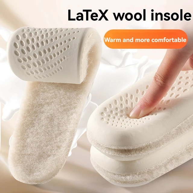 Genuine Wool Insoles for Winter Shoes Man Woman High Elastic Latex Sole Thick Cashmere Thermal Shoe Insoles With Arch Support Genuine Wool Insoles for Winter Shoes Man Woman High Elastic Latex Sole Thick Cashmere Thermal Shoe Insoles With Arch Support