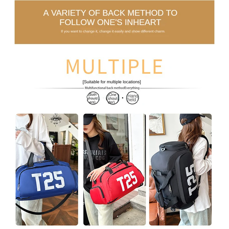 Fitness bag football backpack swimming taekwondo waterproof backpack luggage bag printed pattern