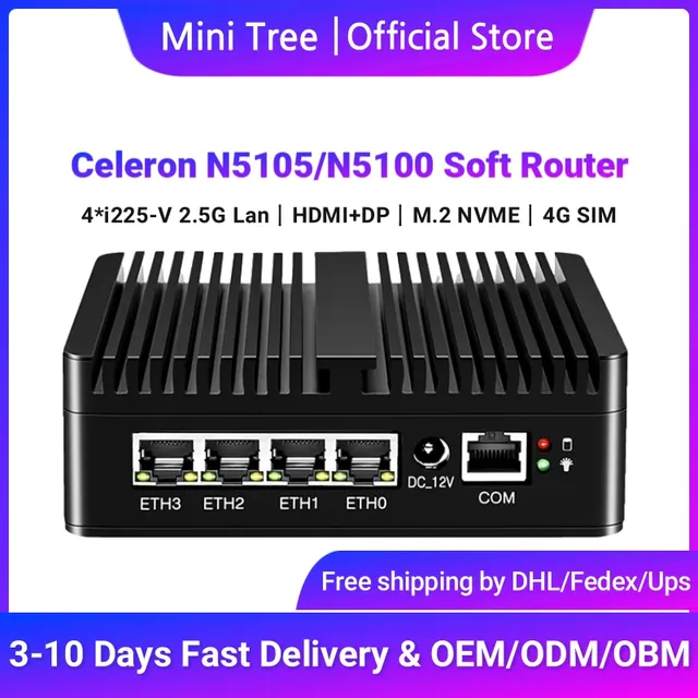 Fanless Firewall Mini PC: