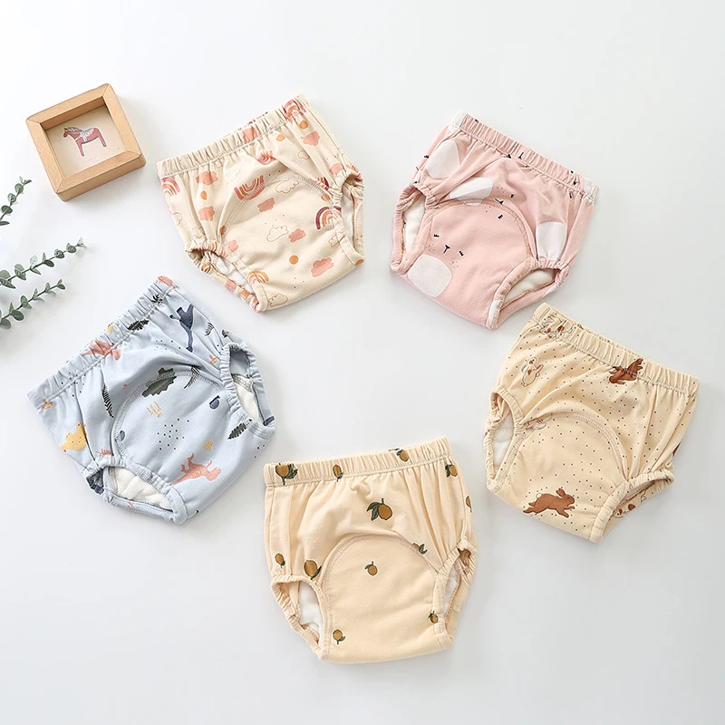 Pantalon d'Entraînement en Coton à 6 Couches pour Bébé, Sous-Vêtements Imperméables, Outils Réutilisables