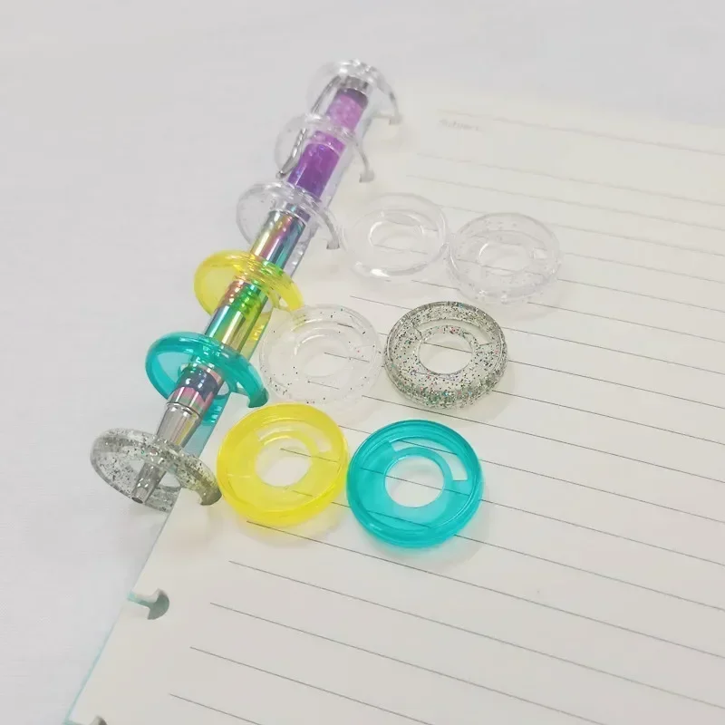 Plastic Binding Rings Loose Leaf Binding Coil Book Binding Supplies 100PCS 28MM for Mushroom Hole