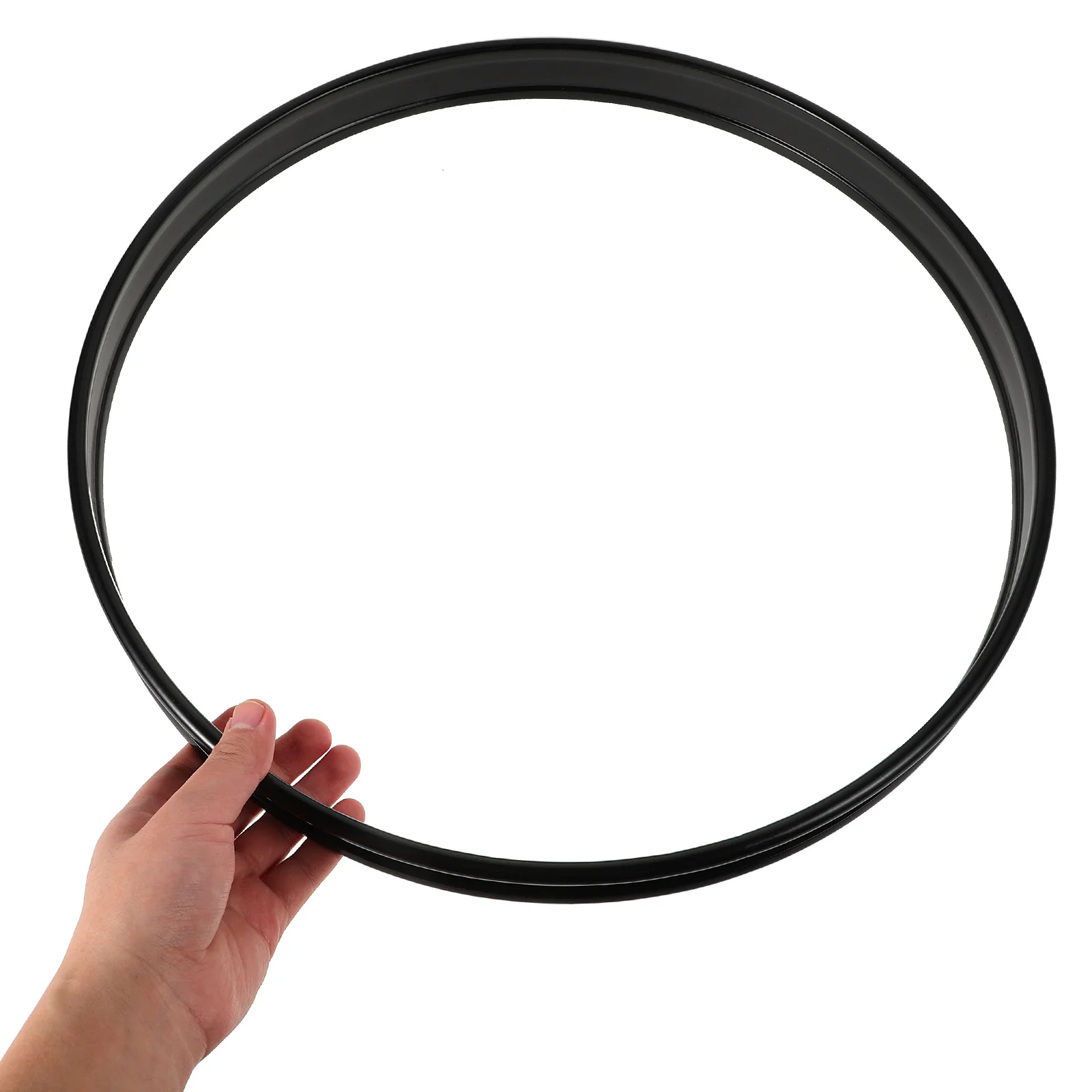 Black Spray Drum Hoop Clamp for Bass Drums Metal Protector Sound Quality Practice Performance Recording Studios Drum