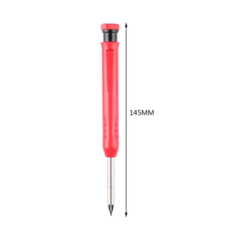 Pencils with Refills Durable Solid Scriber Black Drawing Marker Pen for Woodworking Architects Marking Tools
