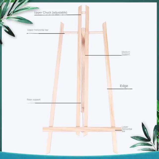 (NEW) 8Pack Wood Easels, Easel Stand For Painting Canvases, And Crafts Tripod, Painting Party Easel For Kids Student School 4