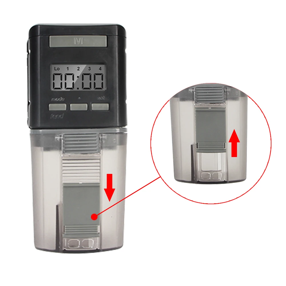 รูปสินค้า เครื่องจ่ายอาหารปลาอัจฉริยะ ควบคุมด้วย LCD