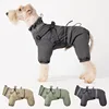 Dog Warm Coat All Season Pet Night Reflection Raincoat Small And Medium-sized Dog Clothes Windproof Vest PP Cotton Dog Clothing