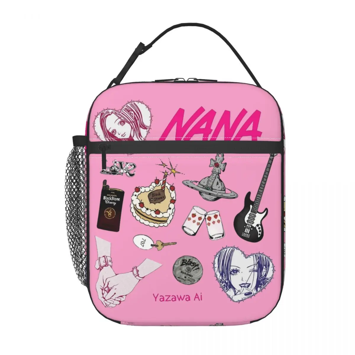 Nana Osaki Anime Insulated Lunch Bags Cooler Meal Container High Capacity Lunch Box Tote Food Handbags Work Picnic