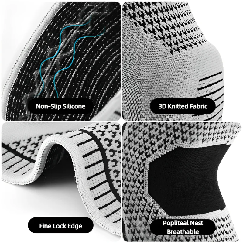 Double Compression Knee Braces Relief Sleeve Support For Pain Sports Running Gym Joint Relief Meniscus Tear Injury Recovery
