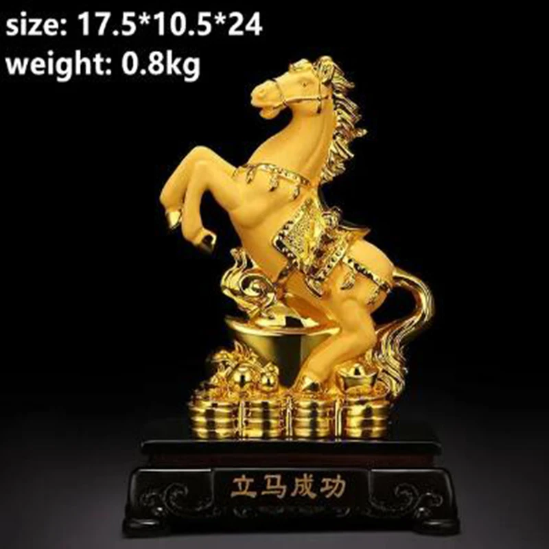 

Lucky Ornaments Horse To Success Porch Living Room Indoor TV Cabinet Opening Decoration Gifts