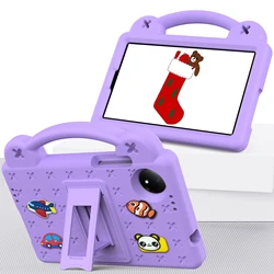 Children's EVA Stand DIY Tablet Case - Protective Shell Cover for Redmi Pad SE 4G 8.7 (Purple)
