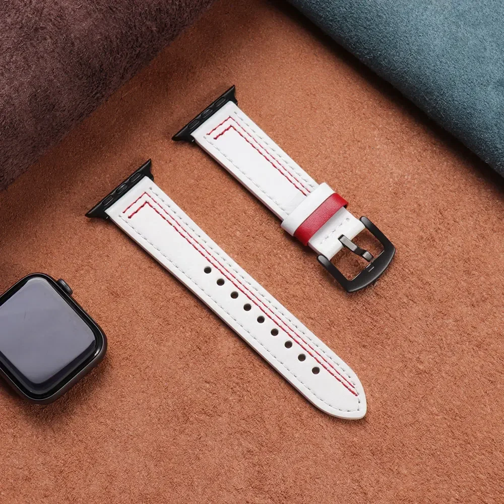 Premium Leather Band for Smartwatches - Elegant Accessory Bracelet
