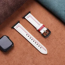 Premium Leather Band for Smartwatches - Elegant Accessory Bracelet (White 5)