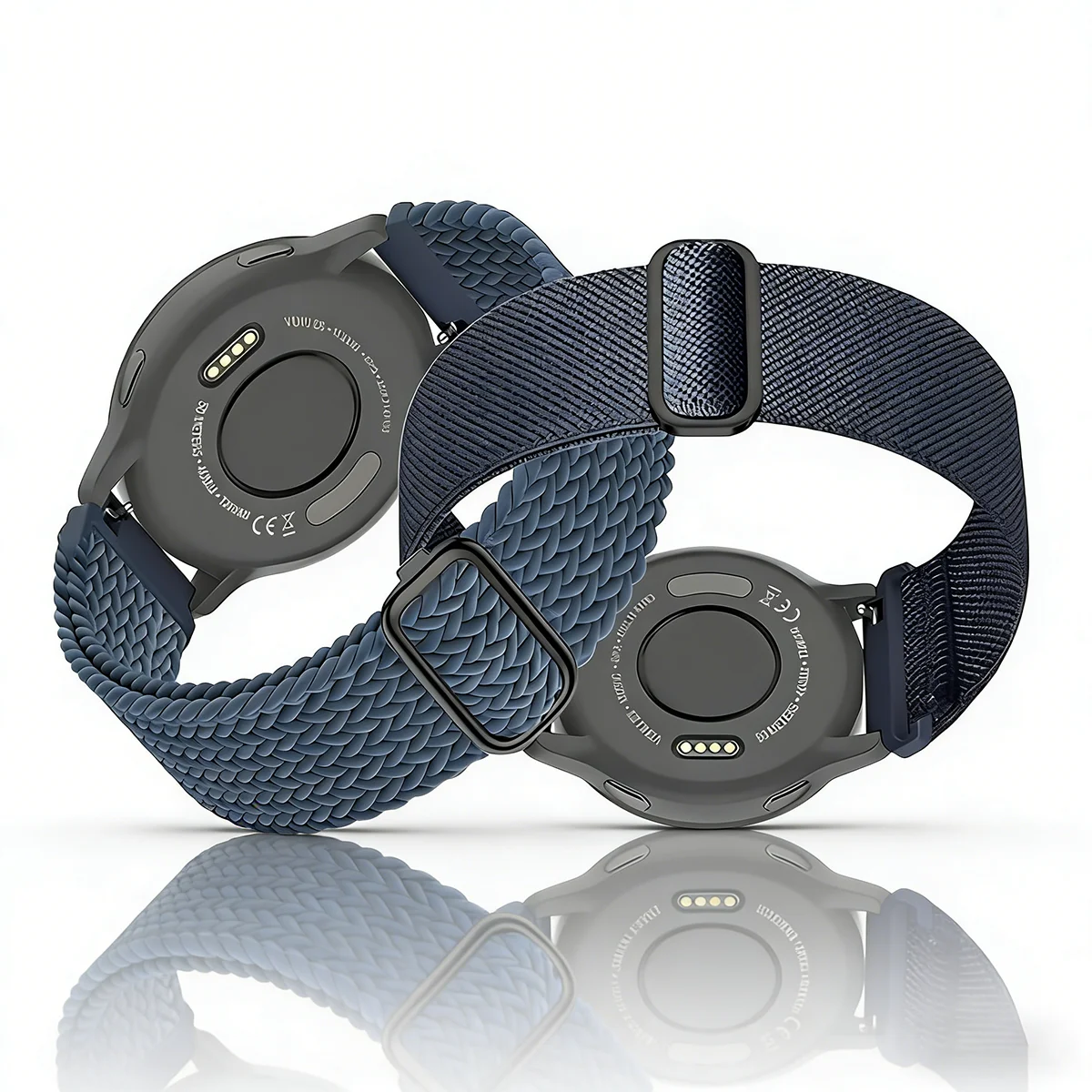 2-Pack Nylon Watch Bands - Adjustable Strap Accessory in Multiple Sizes