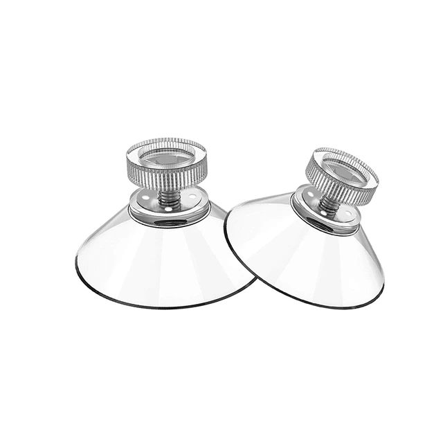 Lot de 30 ventouses - Diamètre : 40 mm - Filetage M4 - Transparent - Avec  écrou moleté