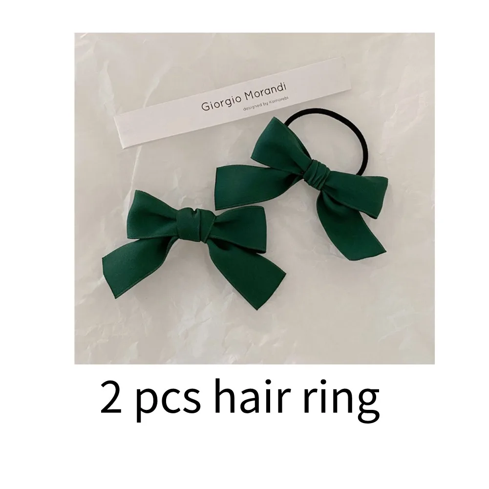 Women's Hair Accessories Children Cute Elegant Bowknot Hair Ties Woman Hair Accessories Girls Hair Ribbon Girls Hair Ornaments Hairband Elastic Hairband best hair clips Hair Accessories