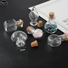 10PCS Mini Glass Bottle Miniature Bottle Mini Cork Glass Vials DIY Mini Wishing Drifting Bottle Wedding Party Decor Glass Jars 1
