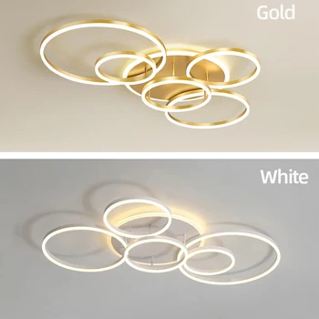 Lampadario moderno a soffitto a LED Illuminazione per la casa Soggiorno Sala studio Camera da letto Lampada da soffitto dimmerabile Illuminazione per interni Lampade decorative 1