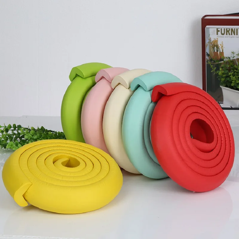 2M U Shape Extra Thick Baby Safety Furniture Table Protector Edge Corner Desk Cover Protective Tape Foam Corners Bumper Guard silicone table corner protector table corner protector table edge protector furniture anti collision strip door anti collision protector