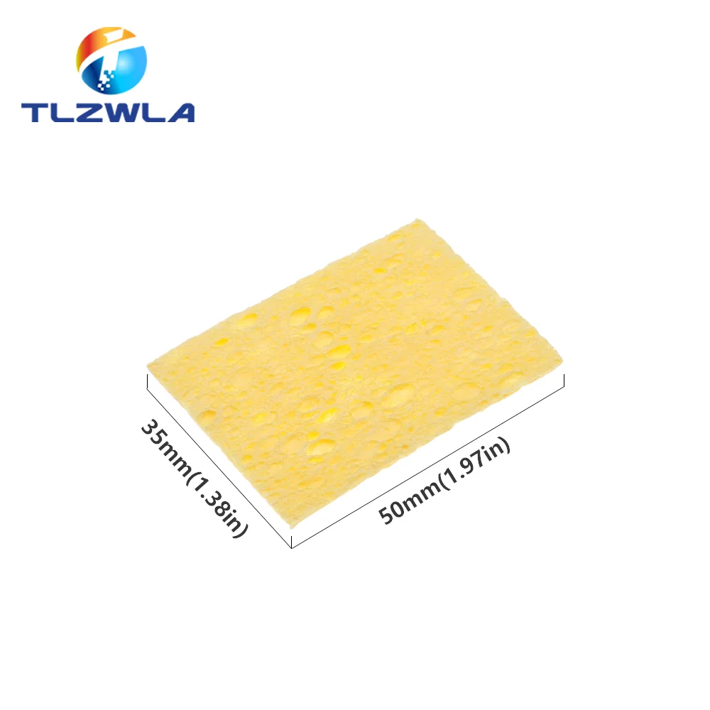 Cleaning Sponge 10PC 35MMX50MM Cleaner High Temperature Enduring for Electric Welding Soldering Iron Tip cleaning sponge