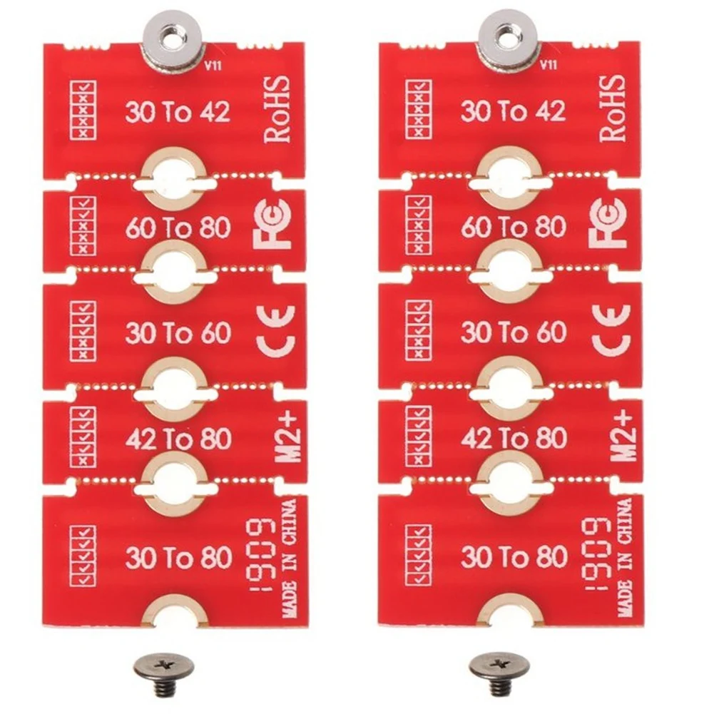 

2Pcs M2 M2PLUS NGFF NVME M.2 Extended Transfer 2230, 2242, 2260, 2280 Aircraft M2 CHANGE LONG SIZE U.2 M3 M.3 SSD 24BB