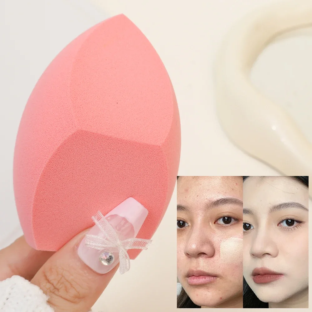 5pcs 자이언트 오버 사이즈 3 컷 뷰티 에그 뷰티 스펀지 파우더 에그 컨실러 파운데이션 드라이 웨트 사용 페이스 퍼프 메이크업 도구