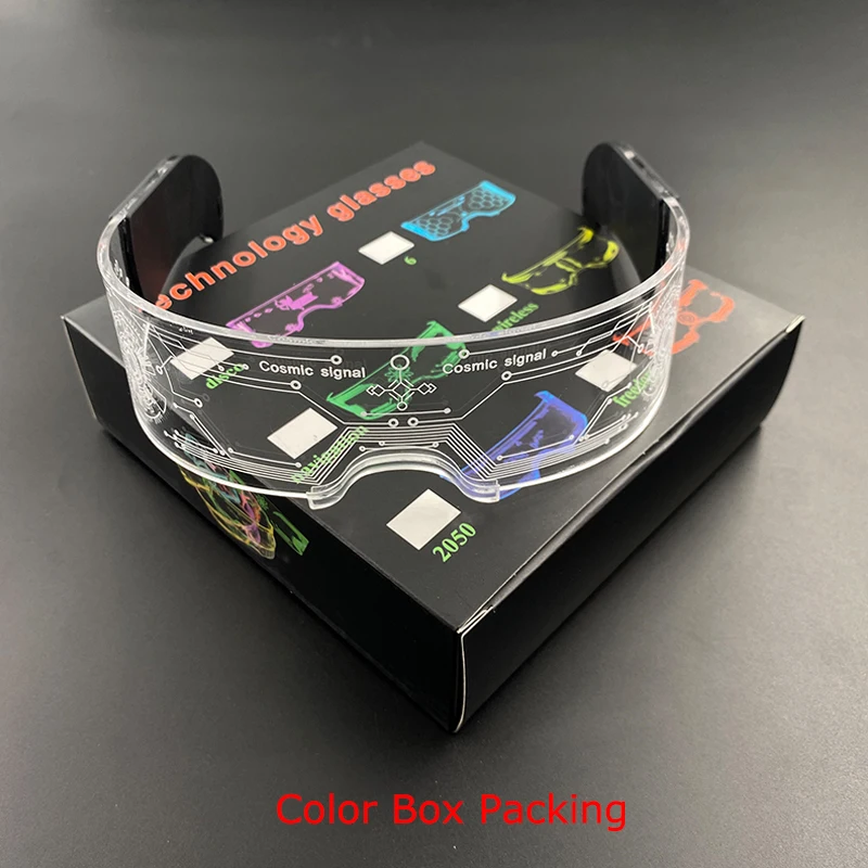 2.	Colorful LED Glasses Luminous Glasses for Music Bar KTV Glow Party Decoration Christmas Festival Glowing Neon Glasses