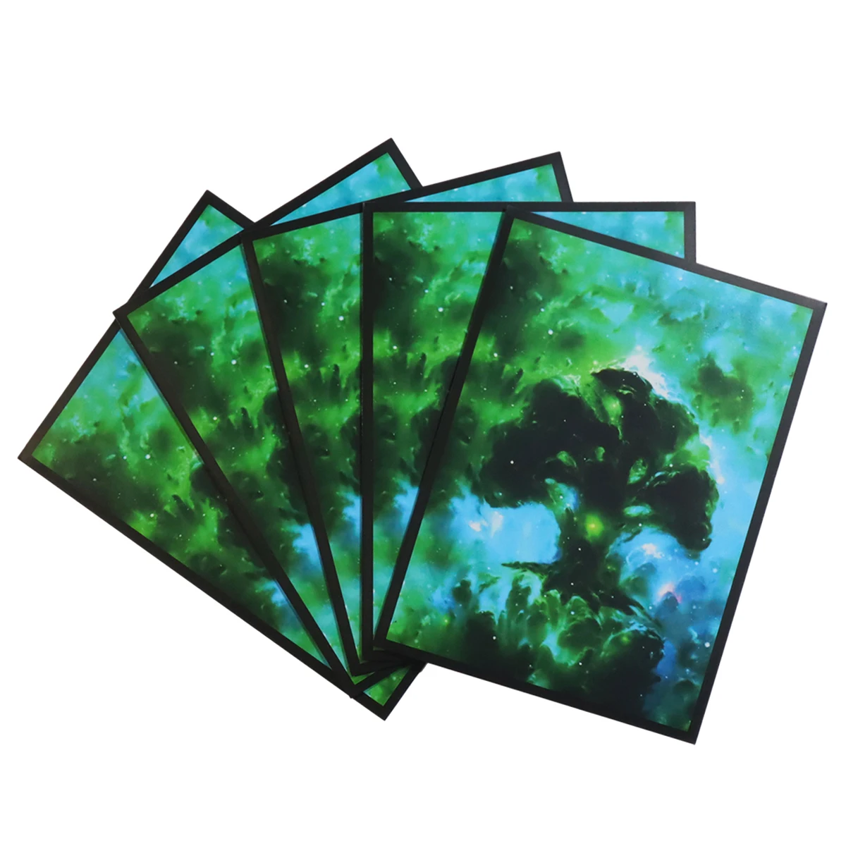 60pcs 66x91mm Standard Size Card Protector Land Board Game Card Sleeves Playing Game TCG Cover Shield Pkm/MTG Island/Forest