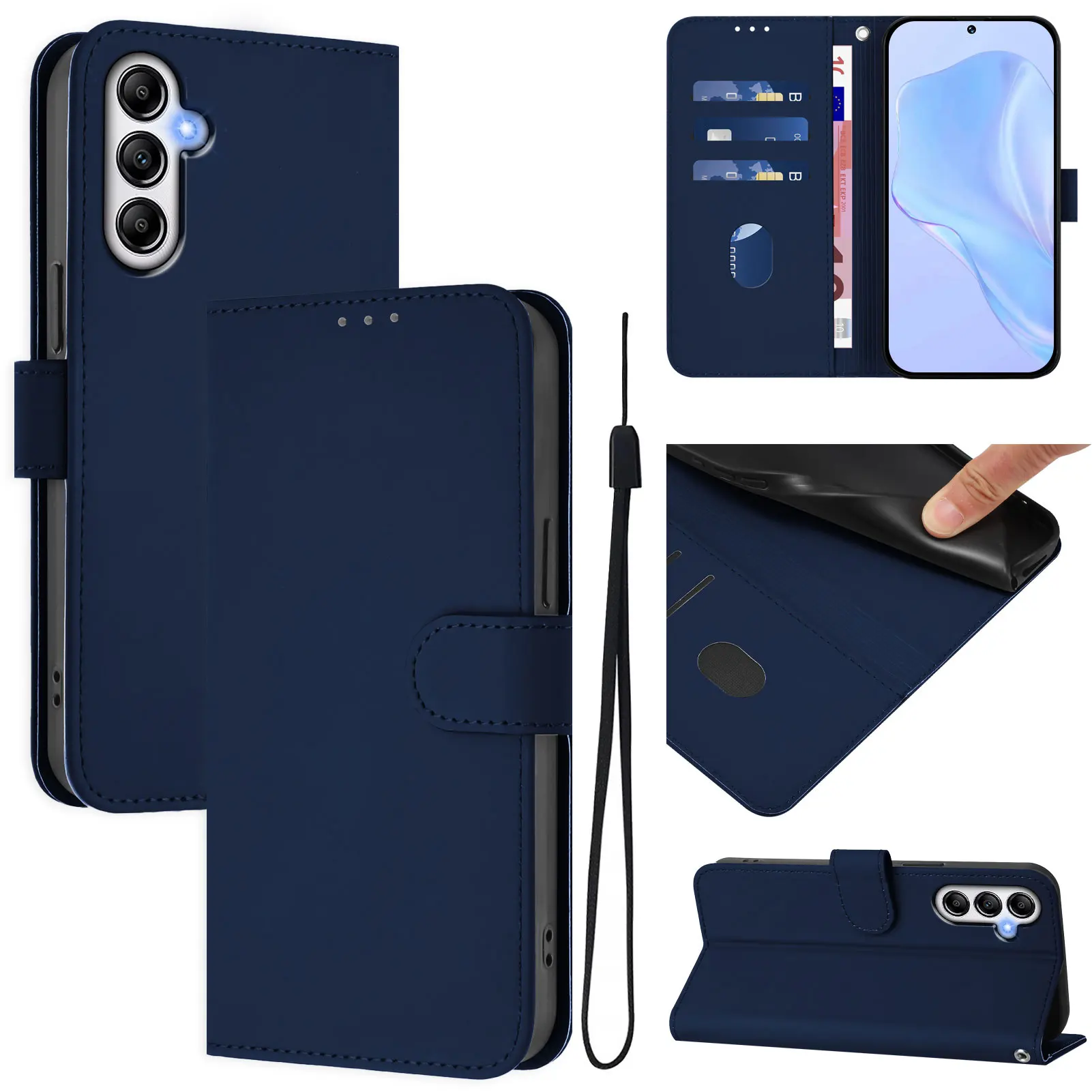 Premium Flip Wallet Leather Phone Case with Card Slots - Elegant Cover s