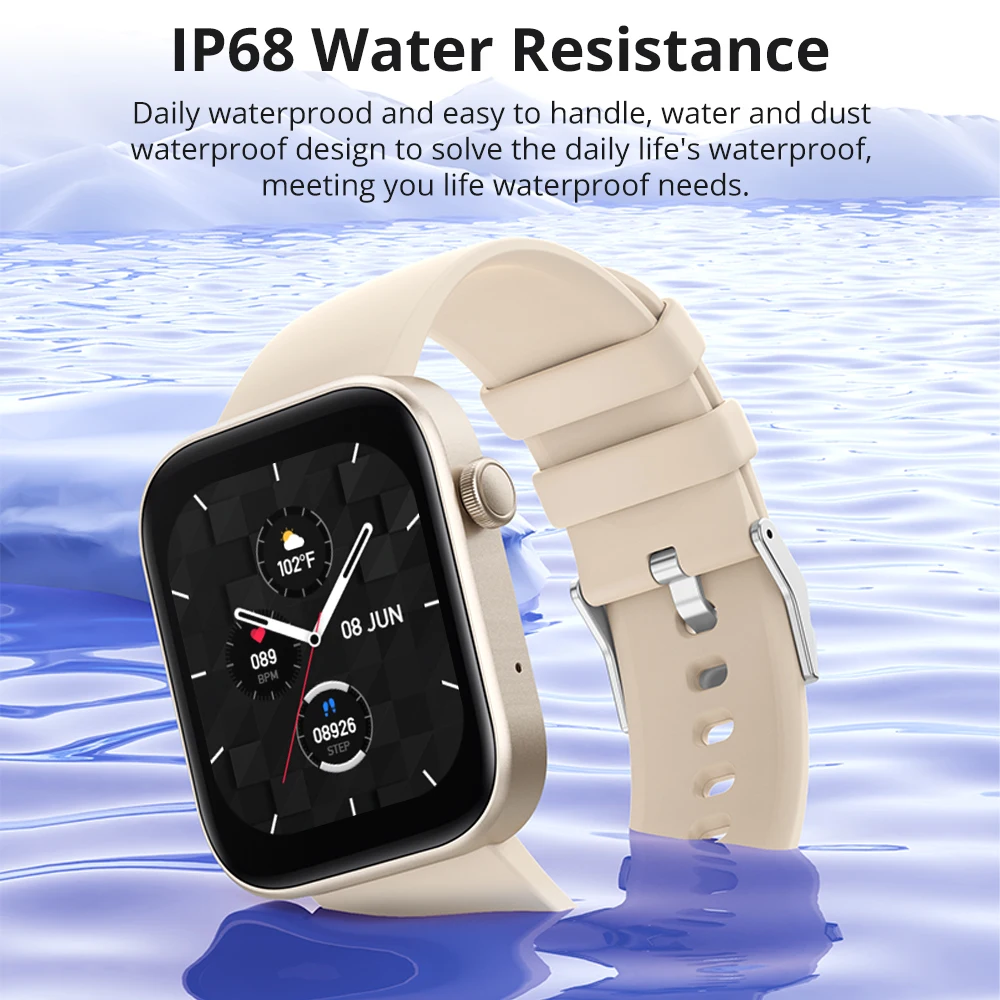 COLMI P71 Smartwatch per uomini e donne con chiamate vocali Monitoraggio della salute IP68 Notifiche intelligenti impermeabili Assistente vocale - immagine 6