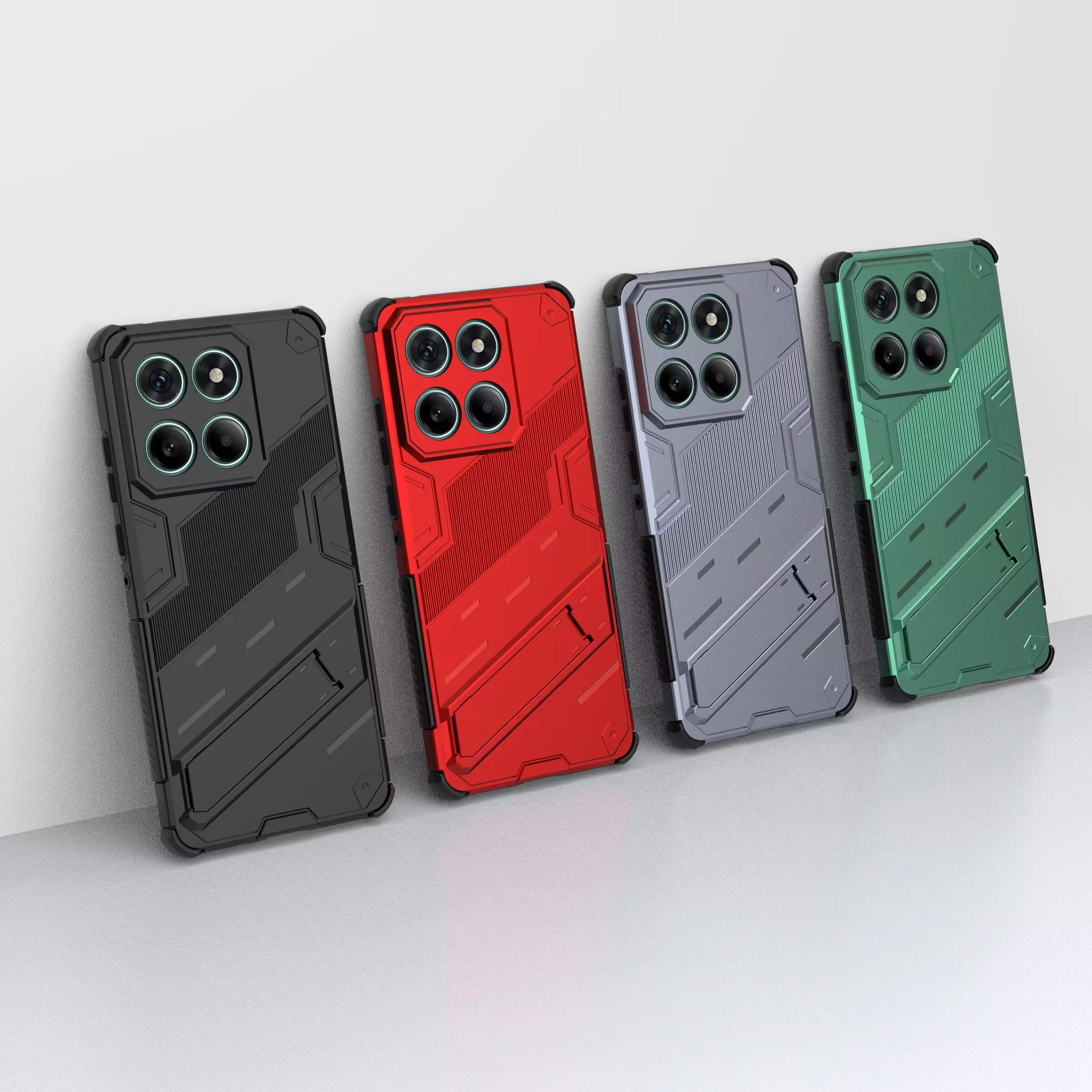 Senior Heavy Duty Armor Phone Case with Kickstand and Shockproof Hard Back Cover