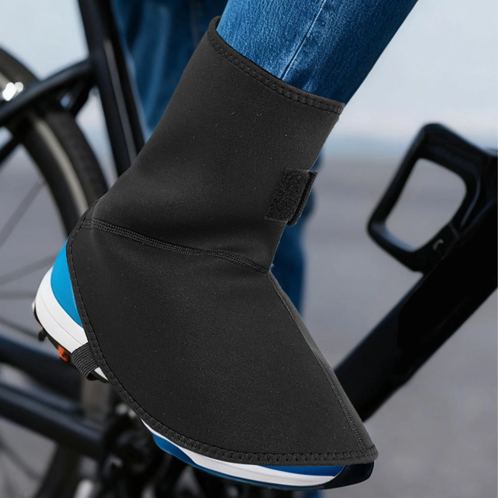 오토바이 타기 겨울 스포츠용 야외 스키 따뜻한 다리 커버 남녀 공용 벨벳 발 커..