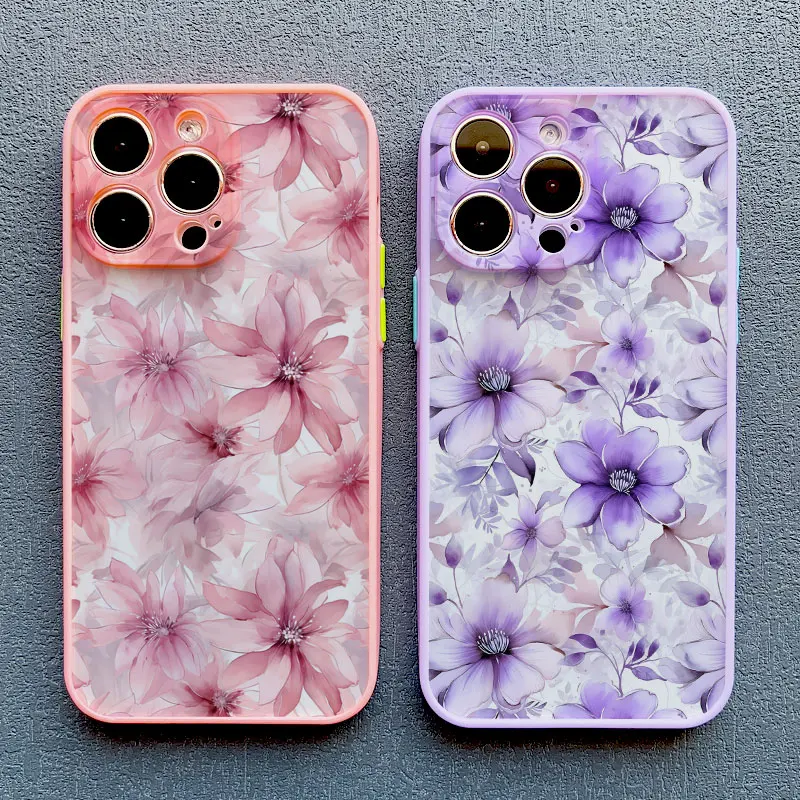 Charming Blue and White Porcelain Floral Phone Case - Shockproof Cover