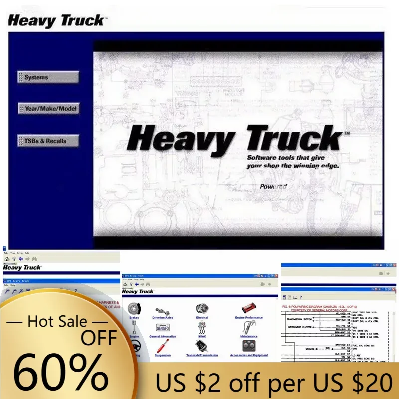 

2024 Hot Sale Mit..chell Heavy Truck Auto Repair Software Heavy Duty Truck Diagnostic Software in CD / USB Disk