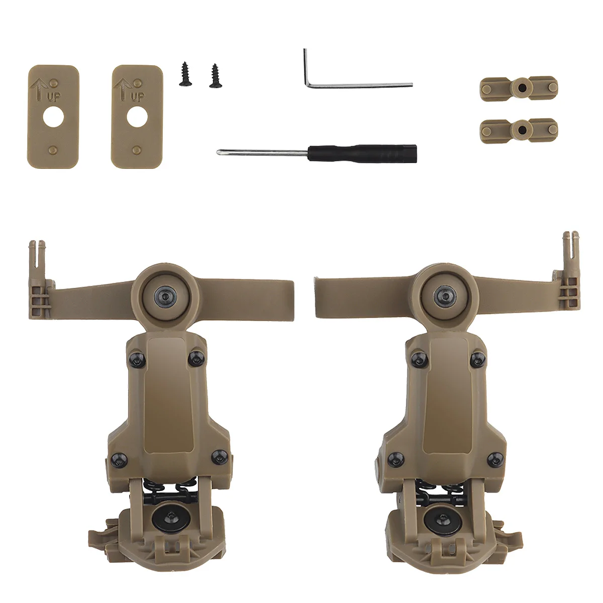 Helm-Schienenadapter für PELTOR ComTac Airsoft Schieß-Headset Zubehör Headset-Halterung passend für Ops Core ARC Wendy ML-K Schiene – Detail 14