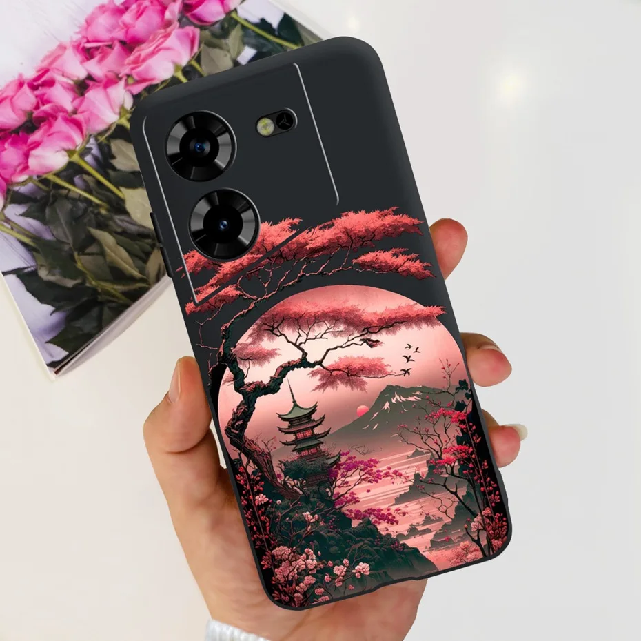 Cool Dragon Pattern Phone Case | Soft TPU Black Silicone Cover