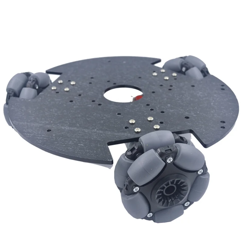 carro omni roda 3wd chassis engrenagem codificador