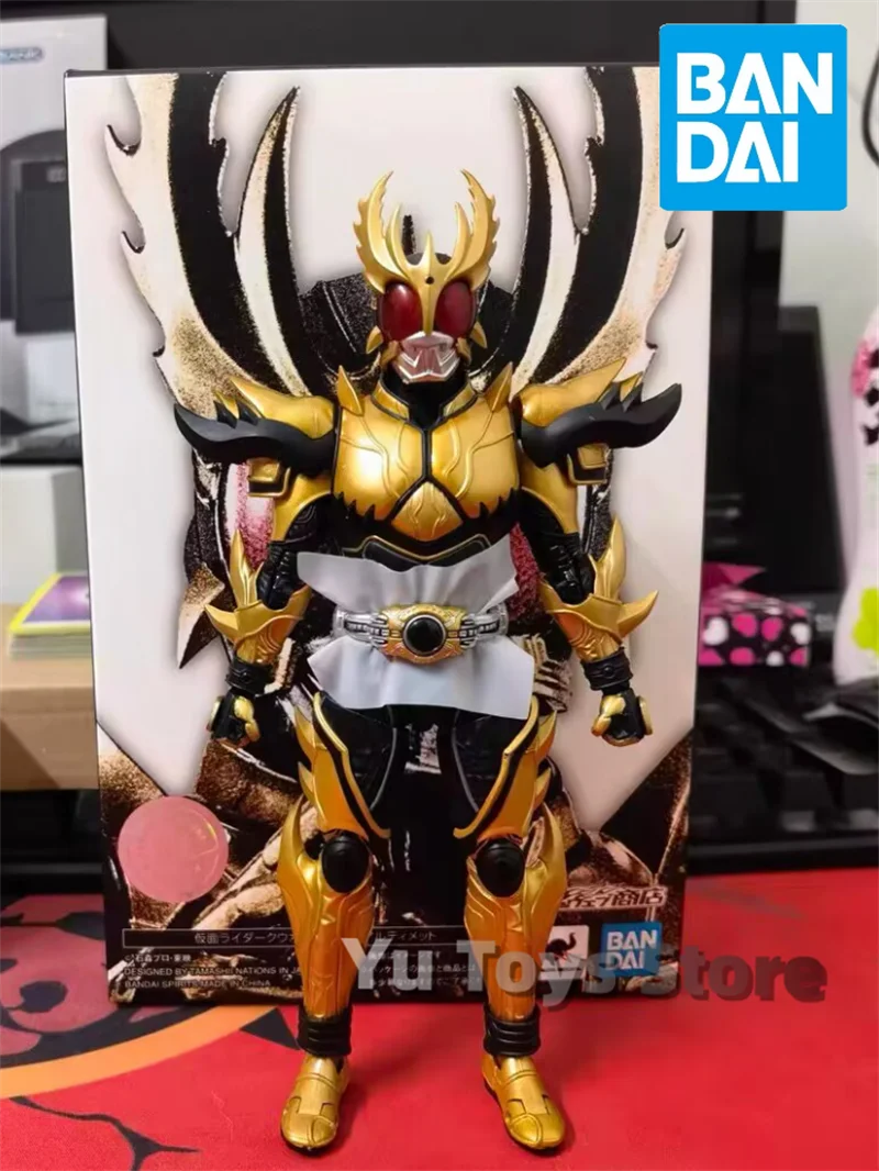 Bandai Genuine Original Shf Real Bone Sculpture Masked Knight Air Me Kuuga Ultimate Sublimation Form Mobile Figure Birthday Gif