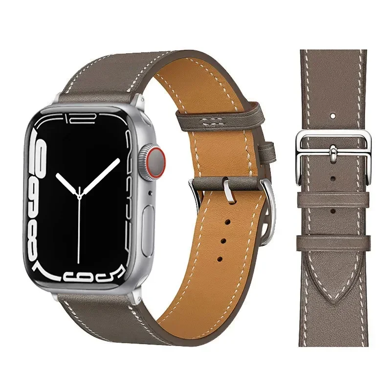 Premium Leather Watch Strap - Elegant Loop Bracelet
