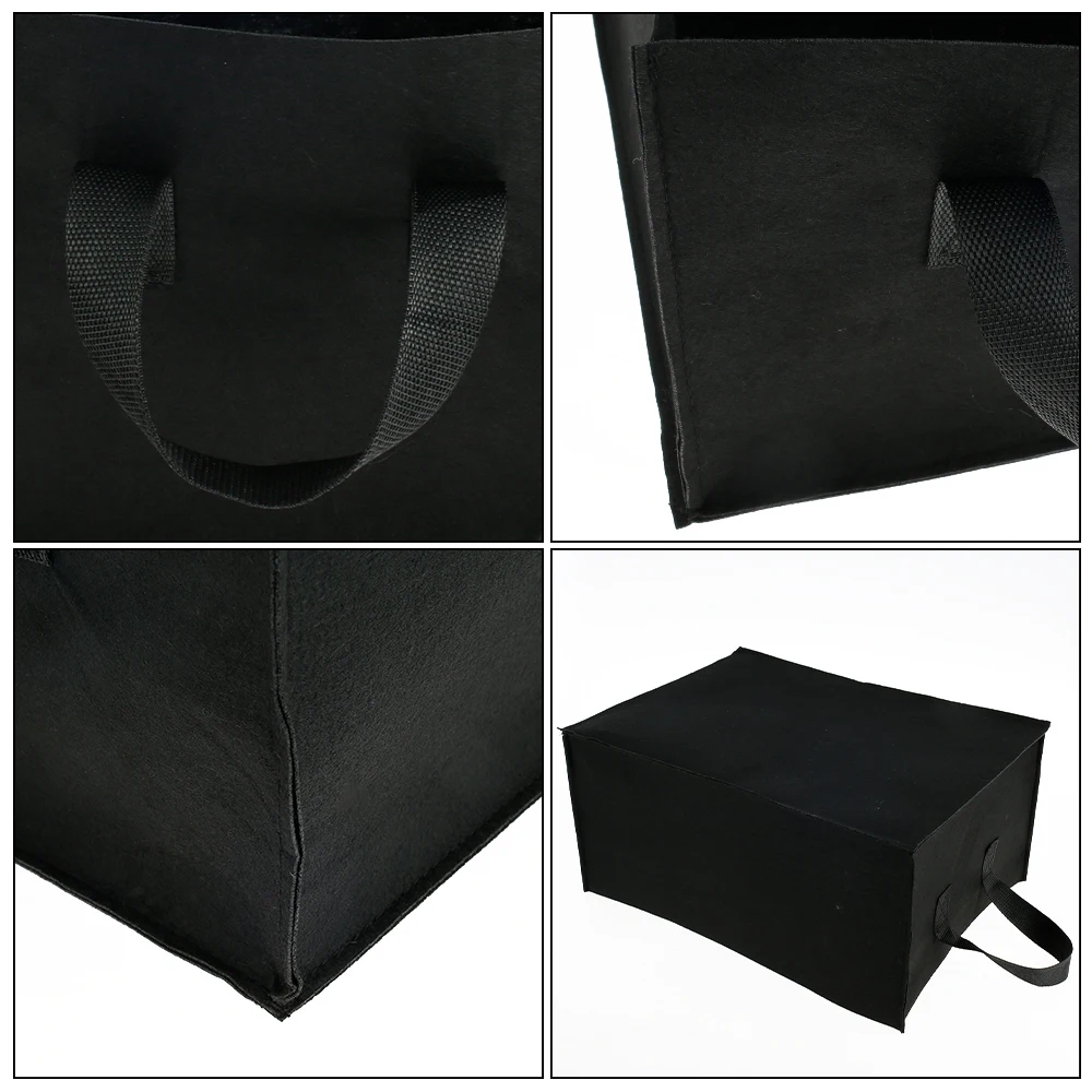 2Pcs Garden Planting Bag Rectangle Non-woven Grow Bags with Gloves Vegetable Planter Container Storage Pot Gardening Accessories