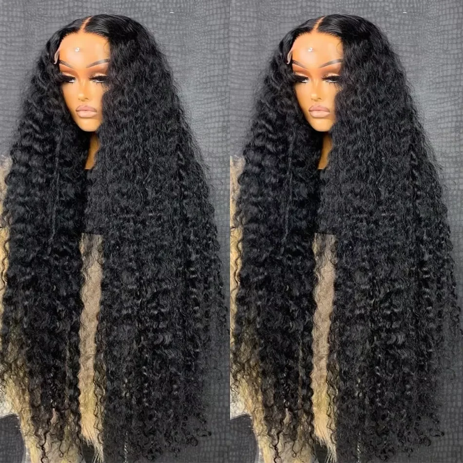 300 Density Transparent Deep Water Wave Wig