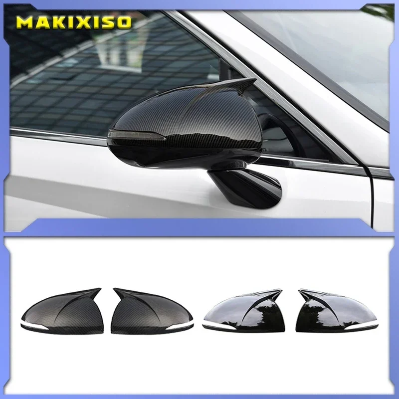 

Carbon Fiber Side Wing Mirror Rearview Mirror Cover Shell Cap Housing Replace for Hyundai Sonata DN8 2020 2021