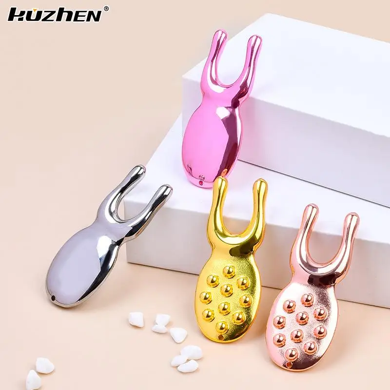 

Zinc Alloy Nose Guasha Massage Tools Eyes Facial Gua Sha Tool Anti-Static Manual Massager Tools Reduce Puffiness Nose Lifting