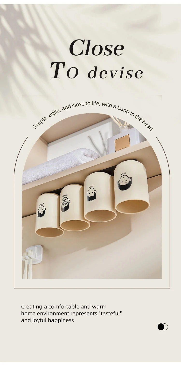 Portaspazzolini magnetico da parete con bicchiere per risciacquo_voghion.com
