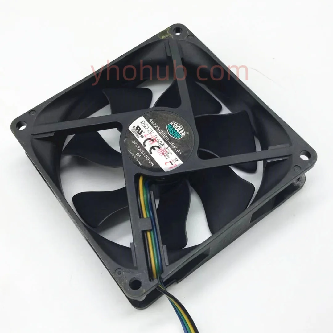 Mestre A922528rb4bp-f1 dc 12v 0.60a 90x90x25 mm Ventilador de Refrigeração de Fios